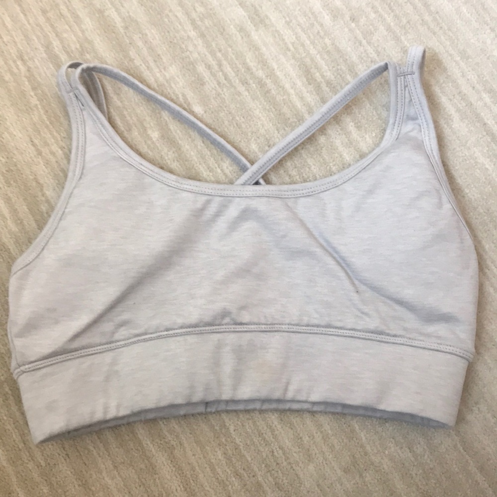 Prism sport gray sports bra top